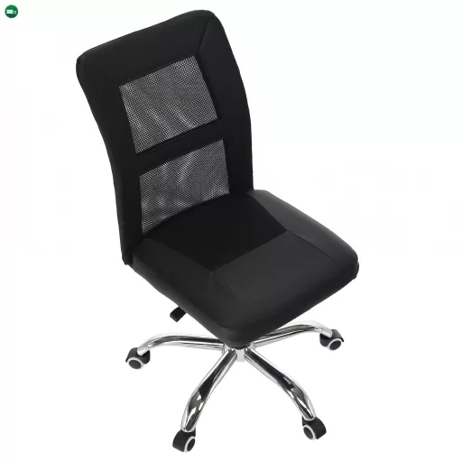 Irodai fotel, fekete/króm, IDOR 2 NEW
