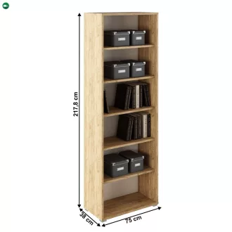 Magas  állvány, artisan tölgy/fehér, RIOMA TYP 01