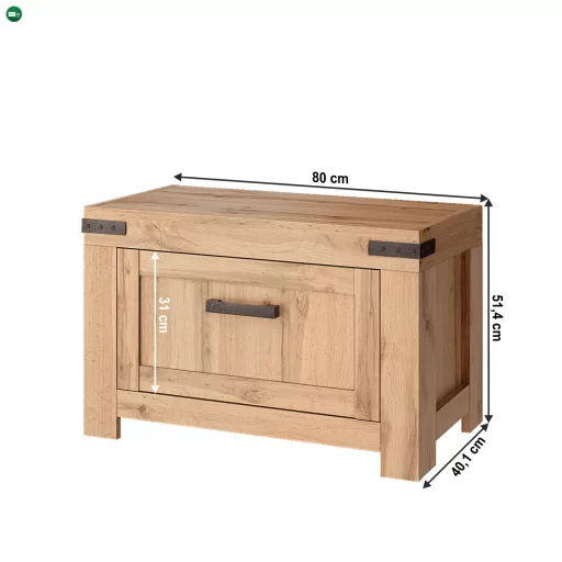 Cipősszekrény 1K, wotan tölgy, MORATIZ