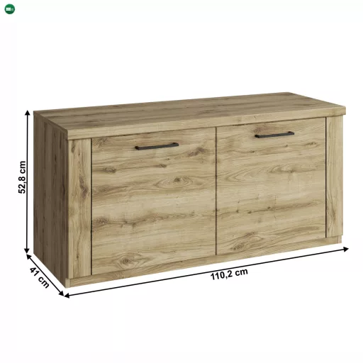 Cipősszekrény 2D, navarra tölgy, DORSI