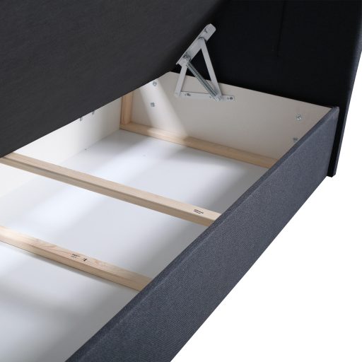 Boxspring ágy, 140x200, szürke, STAR