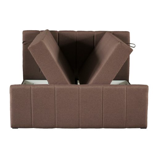 Boxspring ágy, 160x200, barna, STAR