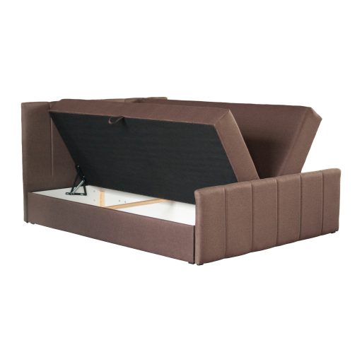 Boxspring ágy, 160x200, barna, STAR