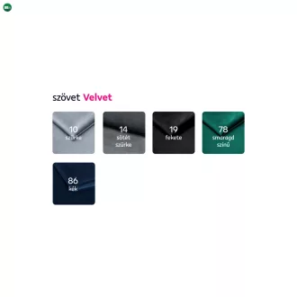 Luxus fotel, világosszürke Velvet szövet, ROMANO