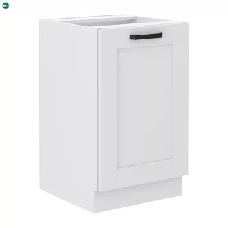Mosogató szekrény, fehér, LULA 50 ZL 1F BB