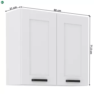 Felső szekrény, fehér, Lula 80 G-72 2 F