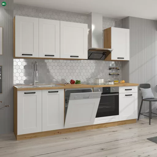 Felső szekrény, fehér/artisan tölgy, LULA 45 G-72 1F