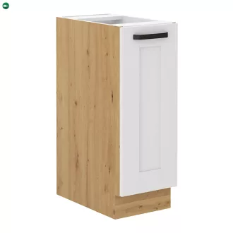   Alsó szekrény kihúzható kosárral, fehér/artisan tölgy, LULA D30 CARGO