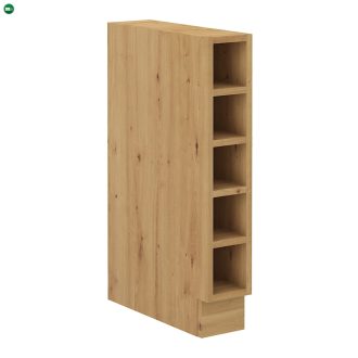 Alsó nyitott szekrény, artisan tölgy, LULA 15D OTW BB