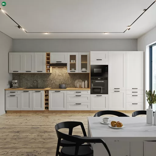 Felső szekrény, fehér/artisan tölgy, LULA 50 NAGU-36 1F