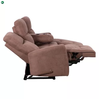   Állítható sarok ülőgarnitúra, barna, jobbos, TROJAN ROH