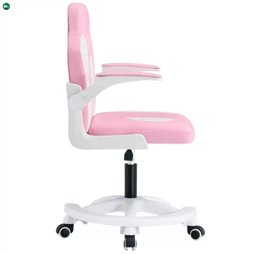 Forgószék, rózsaszín/fehér, ODELIA