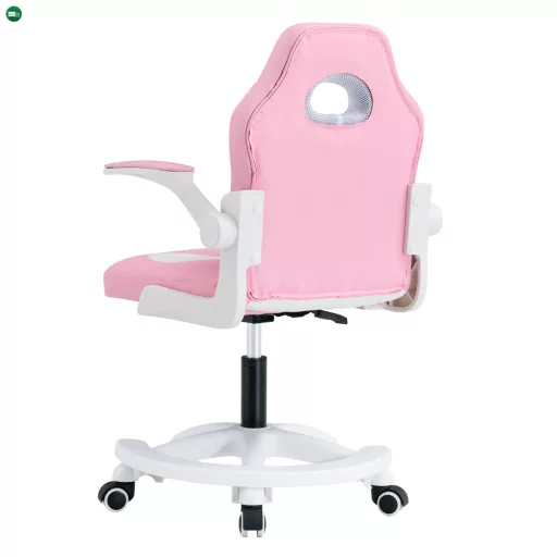 Forgószék, rózsaszín/fehér, ODELIA