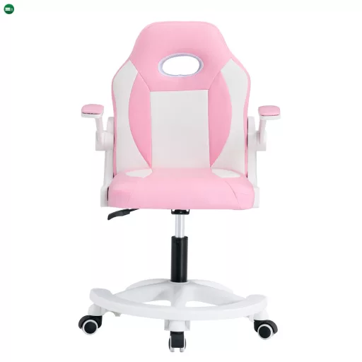 Forgószék, rózsaszín/fehér, ODELIA