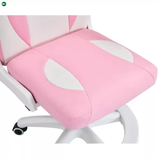 Forgószék, rózsaszín/fehér, ODELIA