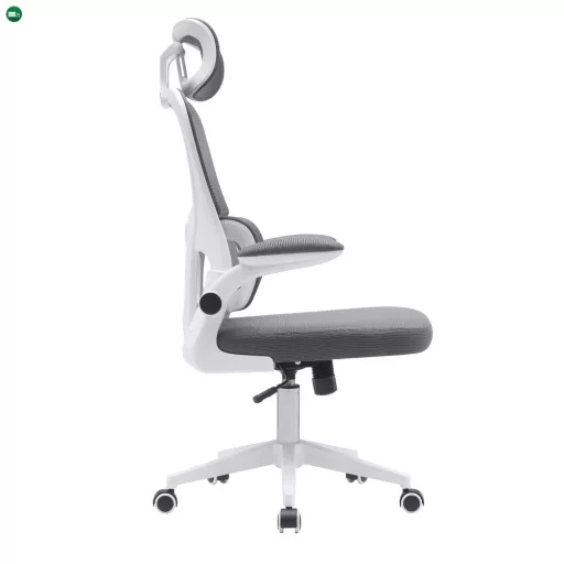 Irodai szék, sötétszürke/fehér, RENARD