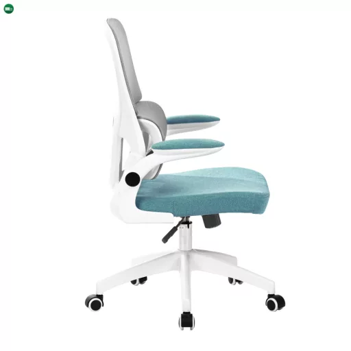 Irodai szék, barna/neomint/fehér, RAMIRO