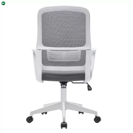 Irodai szék, szürke/fehér, SALOMO TYP 1