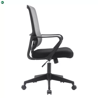 Irodai szék, szürke/fekete, SALOMO TYP 3