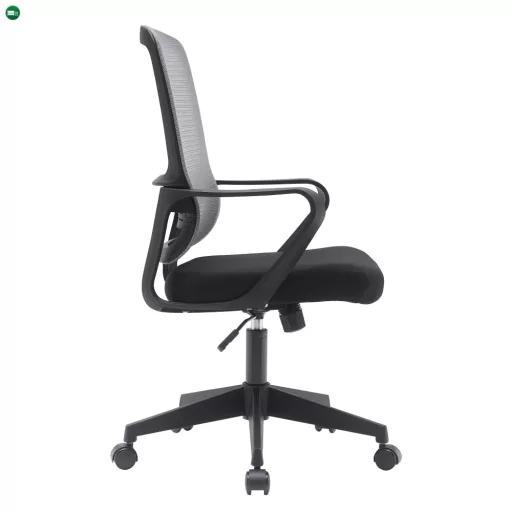 Irodai szék, szürke/fekete, SALOMO TYP 3