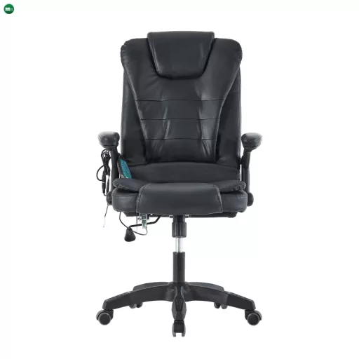 Irodai szék masszázs funkcióval, fekete, TYLER NEW