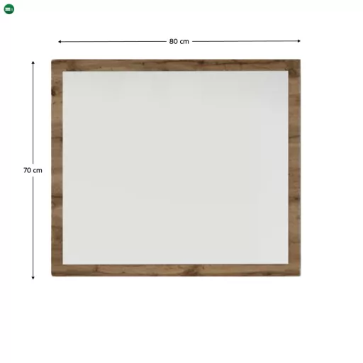 Tükör, wotan tölgy/fehér, IRIA D