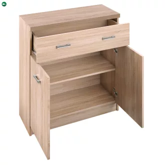 Komód 2D1S, sonoma tölgy, TOPTY TYP 19