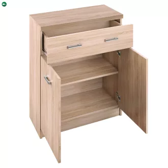 Komód 2D1S/60, sonoma tölgy, TOPTY TYP 42