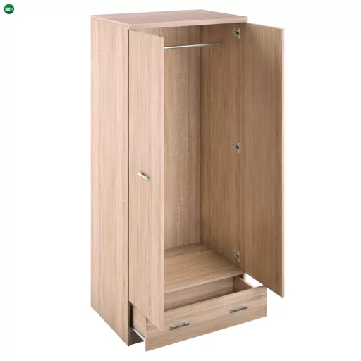 Szekrény 2D1S, sonoma tölgy, TOPTY TYP 30