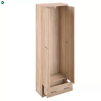 Szekrény tükörrel 2D1S/60, sonoma tölgy, TOPTY TYP 38