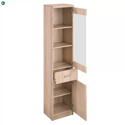 Vitrin 1D1W1S, sonoma tölgy, univerzális,TOPTY TYP 32