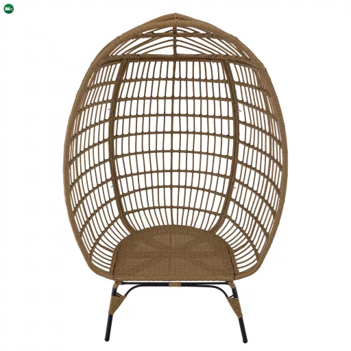 Rattan fotel, természetes/fekete/bézs, KARMEN