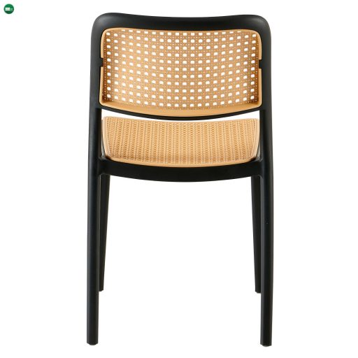 Rakásolható szék, fekete/bézs, RAVID TYP 1