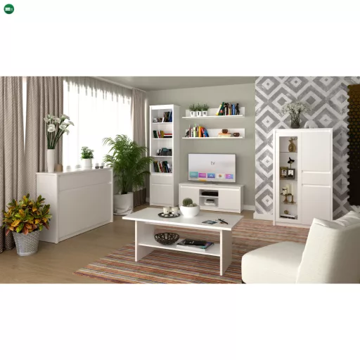 TV asztal 2D/125, fehér, ERODIN