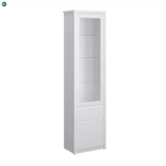 Vitrin 1D1W1S, fehér, ERODIN