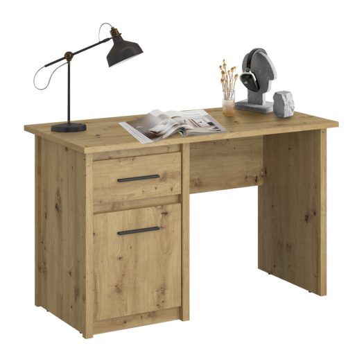 Számítógépasztal 1D1S/120, artisan tölgy, AIRON
