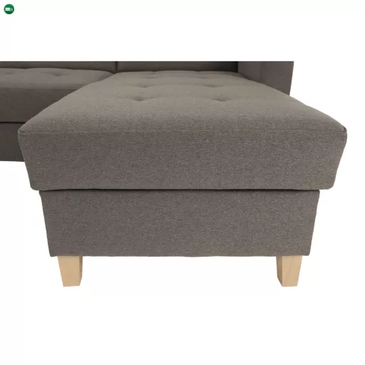 Ülőgarnitúra, szürkésbarna TAUPE, jobbos kivitel, BRIDGET