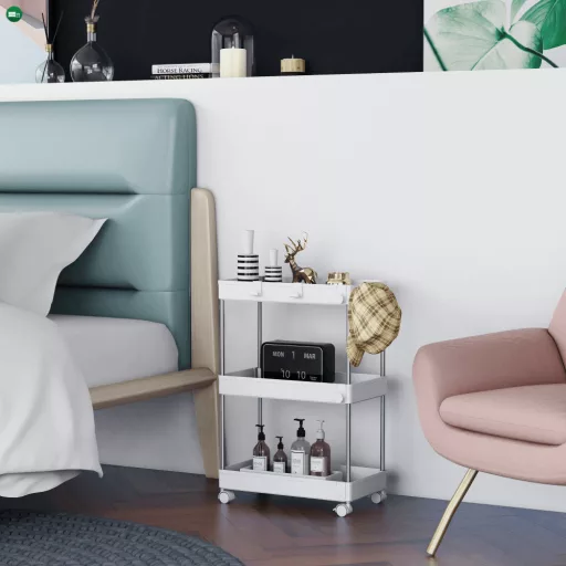 Mozgatható polc, fehér, ALIOL TYP 1