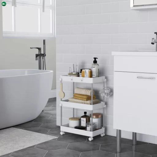 Mozgatható polc, fehér, ALIOL TYP 1