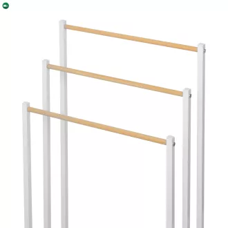 Törölközőtartó állvány, fehér, POLDO