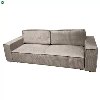 Kihúzható heverő, szürkésbézs Taupe, HARPERA BIG SOFA