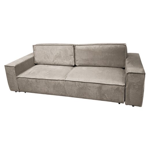 Kihúzható heverő, szürkésbézs Taupe, HARPERA BIG SOFA