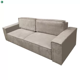 Kihúzható heverő, szürkésbézs Taupe, HARPERA BIG SOFA