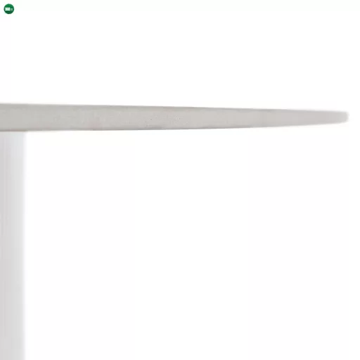 Étkezőasztal, fehér márvány/MDF, átmérő 120 cm, MAHIR TYP 1