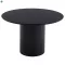 Étkezőasztal, fekete, átmérő 120 cm, MAHIR TYP 2