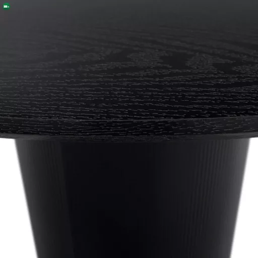 Étkezőasztal, fekete, átmérő 120 cm, MAHIR TYP 2