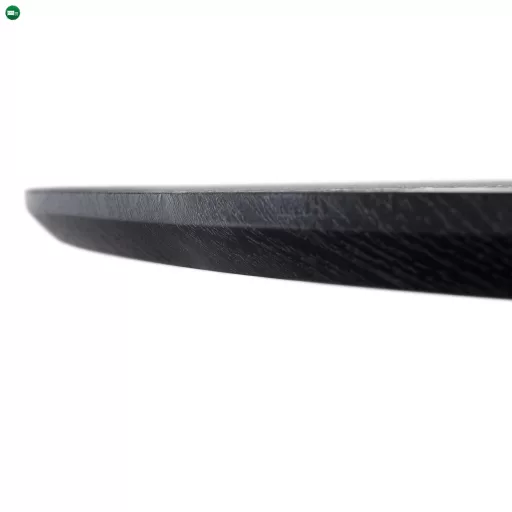 Étkezőasztal, fekete, átmérő 120 cm, MAHIR TYP 2