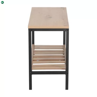Cipőtartó, tölgy/fekete, REST