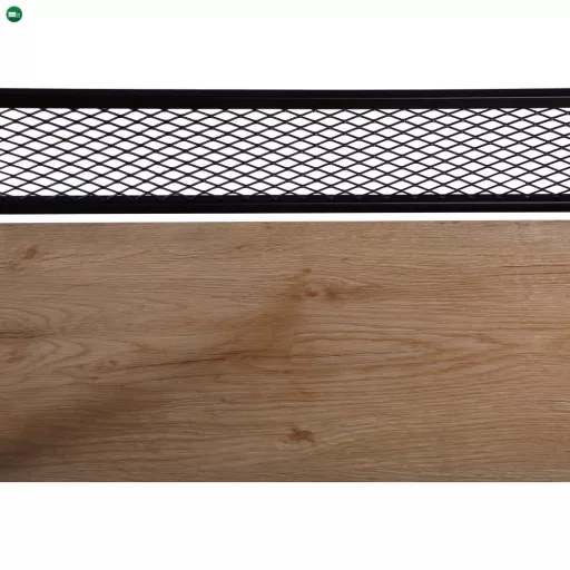 Polcállvány, fekete/tölgy, KELER TYP 1