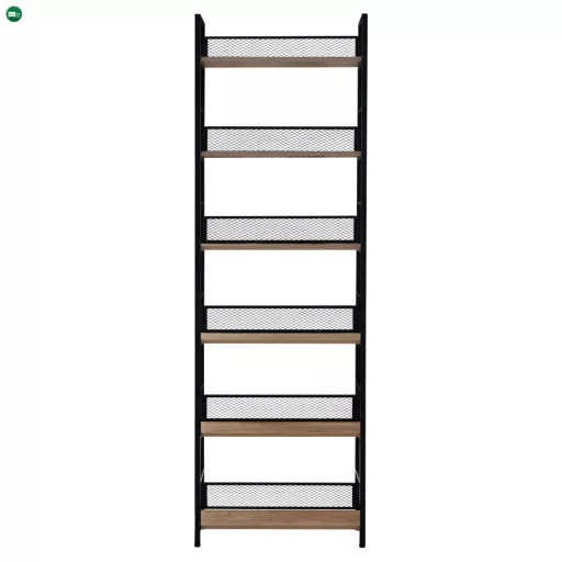 Polcállvány, fekete/tölgy, KELER TYP 3